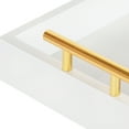 thumbnail image 4 of Kate and Laurel Lipton Rectangle Wood Tray Set, White/Gold 2 Piece, 4 of 9