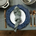 thumbnail image 5 of Pillfn 13 Inch Blue Charger Plates Plastic Plate Chargers for Table Setting Round Ganoderma Chargers for Dinner Plates Supplies for All Holidays and Parties Set of 12, 5 of 5