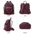thumbnail image 2 of Mochila Shrie Fashion de piel para mujer, color negro, 2 of 6