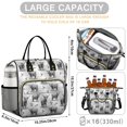 thumbnail image 5 of Highland Cow and Hummingbird Print Insulated Leakproof Lunch Box for Women, Large Lunch Bag for Tween Teen Adult, Loncheras Para Mujer for Work Beach Travel Picnic Camping, 5 of 6