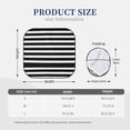 thumbnail image 3 of Hirioo Black And White Stripes for 2PCS Windshield Sun Shade Foldable | Front Windshield Shade for Sun, Heat and UV Rays-Medium, 3 of 6