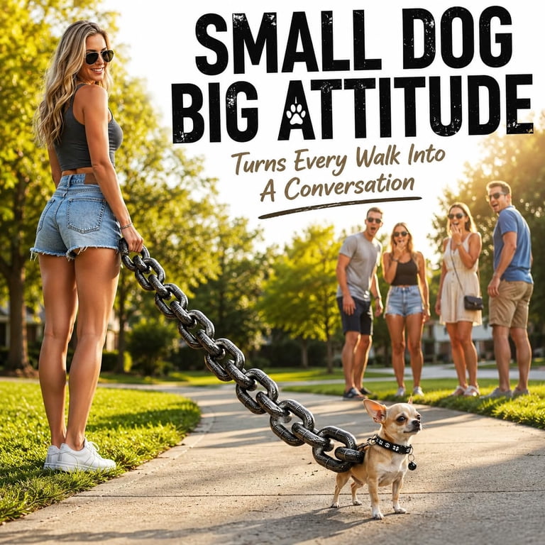 Oversized Plastic Chain Leash | Lightweight Large-Link Leash – Suitable ...