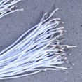 thumbnail image 4 of 100Pcs Elastic Ropes Elastic Barbed Cords Stretch Round String with Metal Barbs Barbed Fastener for Mask Making Book Binding Crafting (White), 4 of 5