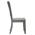 thumbnail image 6 of Weston Home Farmhouse Wood Dining Side Chair, Antique Grey (Set of 2), 6 of 10