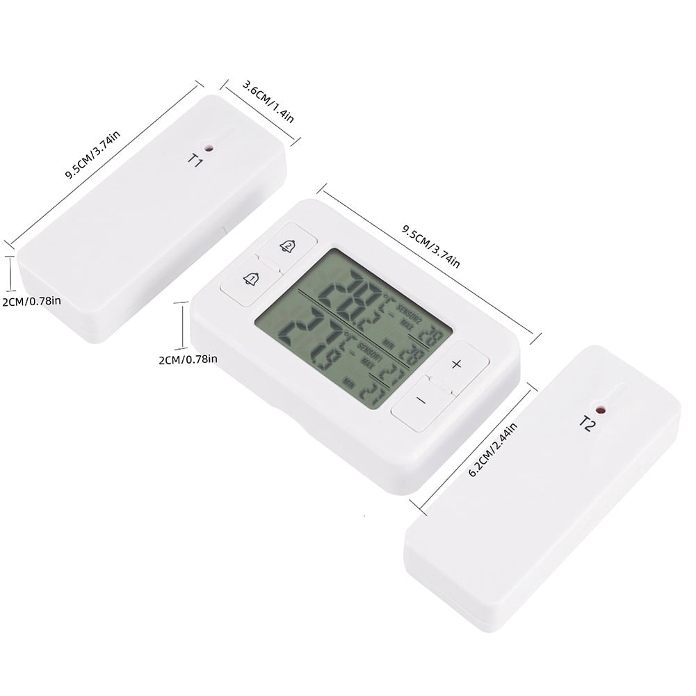 Arkzeo Dual Sensor Wireless Thermometer for Indoor and Outdoor Temperature Display