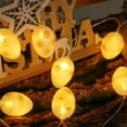 thumbnail image 4 of Qocolhg Easter Egg String Lights Ornaments Egg Decorations Indoor Lights Battery Operated String Lights for Party Xmas Wedding Fireplace Mantels Entrance Tree Easter Decor Clearance,5ft 10LED, 4 of 8