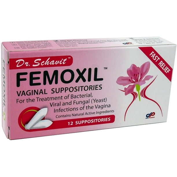 Dr. Schavit FEMOXIL Vaginal Suppositories Natural PlantBased Formula
