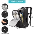 thumbnail image 2 of Sac à Dos Cabine, Sac à Dos de Voyage Extra Grand Extensible Approuvé pour Avion, Sac de Week-End pour Hommes et Femmes, Sac de Jour Léger et Résistant à l'Eau, 2 of 8