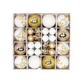 thumbnail image 4 of 44 bolas navideñas para árbol de Navidad, irrompibles y brillantes. Dorado y Blanco, 4 of 9