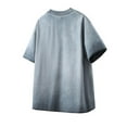 thumbnail image 5 of YLSDY Mens Oversized Washed T Shirts Gradient Vintage Loose Fit Short Sleeve Baggy Shirts Summer Gym Unisex Tops Blue S, 5 of 7
