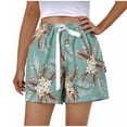 thumbnail image 2 of Pantalones Elásticos de Cintura para Mujeres Casual Casual Cinco Puntos Pantalones Cortos de Pijama con Diseño de Oso Impreso, 2 of 5