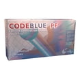 thumbnail image 2 of CodeBlue PF Latex Exam Gloves - Extended Cuff Length, Fully Textured Medical Glove, Powder-Free Comfort - Medium, Blue, 50 Count, 1 Box, 2 of 4