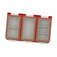 thumbnail image 2 of Caja transparente para anzuelos y cebos con divisores desmontables. Caja para señuelos de pesca. Rojo, 2 of 8