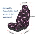 thumbnail image 2 of Picia Breast Cancer Awareness3 Print Waterproof Sweating Car Seat Cover for Post Gym Workout, Running, Beach and Hiking, Universal Fit Anti-Slip Bucket Seat Protector, 2 of 5