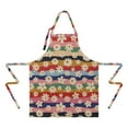 thumbnail image 2 of Pioneer Flower Floral Print Pattern Apron-Garden Aprons for Women with Pockets-Cotton Linen Waterproof Kitchen Cooking Gardening Aprons Adjustable for Kitchen,Cooking,BBQ and Salon 33x27 Inch, 2 of 7