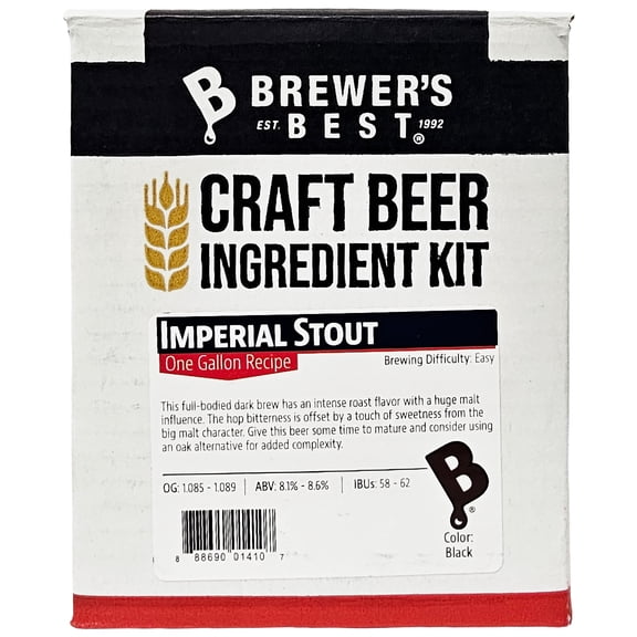 Brewer's Best One Gallon Home Brew Beer Ingredient Kit (Imperial Stout)