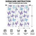 thumbnail image 2 of Blackout Kids Curtains,White Blue Purple Butterfly Pattern Childrens Insulated Curtains Set Of 2,Bedroom Essentials,Toddler Room Decor 42"x84", 2 of 5