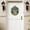 S#73, variant on All-Season Decorative Front Door Wreath Hanging Sign with Customizable Letter Welcome Plaque Home Entryway Decor