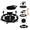 Light Black, variant on Portable Baby Walker for 6-18 Months | One-Touch Foldable Design with Non-Slip Wheels, 9-Stage Height Adjustment, Black