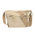 thumbnail image 1 of Bolso bandolera para mujer y hombre, moderno bolso de mano para ir de compras y trabajar. Caqui claro, 1 of 8