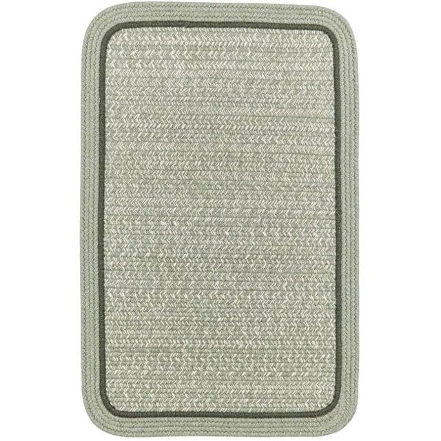 Rhody Rug CC68R048X072S 4 x 6 ft. Casual Comfort Mistletoe Banded Braided Rug, Rectangle