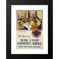 thumbnail image 2 of Heywood Strasser & Voigt Litho. Co. 13x18 Black Modern Framed Museum Art Print Titled - The Spirit of War Camp Community Service, United War Work Campaign (1918), 2 of 5