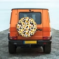 thumbnail image 6 of Naloa Duck In Black Suit1 PVC Leather Spare Tire Wheel Cover for Car Truck SUV Camper Trailer Universal Fit many size16 inch, 6 of 6