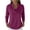 Purple, variant on OIOLOYJM Workout Tops for Women 2026 Casual Solid Color Long Sleeve Cowl Neck Shirts Cotton Fitted Stretch T-Shirts Summer Soft Comfort Outfits Light Purple 2XL