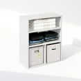 thumbnail image 5 of Furinno Reed 3 Tier Multipurpose Open Shelf Clothing & Closet Storage Organization, White, 5 of 6