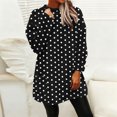 thumbnail image 6 of ZUKMRJPC Women's Christmas Flannel Sweatshirts Winter Warm Fleece Fashion Print Round Neck Long Pullover Soft Comfy Casual Tops with Pocket, 6 of 8