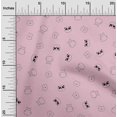 thumbnail image 2 of oneOone Cotton Cambric Light Pink Fabric Panda & Hippo Craft Projects Decor Fabric Printed By The Yard 56 Inch Wide, 2 of 5