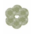 thumbnail image 7 of 13 Inch Round Placemats Set of 6, Sage Green Christmas Non Slip Heat Insulation PP Table Mats, Winter Xmas Snowflakes Textured Washable Place Mats for Kitchen Dining Party Table Decor, 7 of 7
