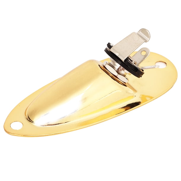 Conector De Salida De Guitarra Para Barco, Metal Fuerte De Alta Resistencia Exquisito Fácil De Instalar Placa De Salida De Guitarra Para Barco Para Actualización ANGGREK Boat Output Input Jack Plate