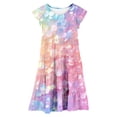 thumbnail image 4 of Robe Fille Enfant Robe Décontractée Robe Fille Anniversaire Robe de Fête Vêtements Bébé Fille Été 8-9 Ans, 4 of 6