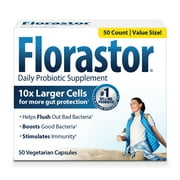 Florastor Daily Probiotic Supplement for Women and Men, 50 Capsules