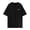 Black, variant on Men's Casual Summer Tees, Letter Print Round Neck Short Sleeve T-Shirt, S-6XL