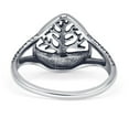 thumbnail image 3 of Tree Of Life Oxidized Filigree Ring 925 Sterling Silver 8, 3 of 6