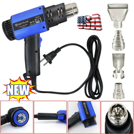 

Dayplus Heat Gun Kit with IC Chip Handheld Hot Air Gun - Variable Temperature 50℃- 650℃ 1500W Heat Gun