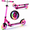 Pink, variant on BELEEV Kids Scooter with LED Light-Up Wheels & Deck, 2 Wheel Folding Scooter for Toddlers Girls Boys Ages 3-12, Adjustable Handlebar, Lean to Steer, Kick Scooter for Children, Purple