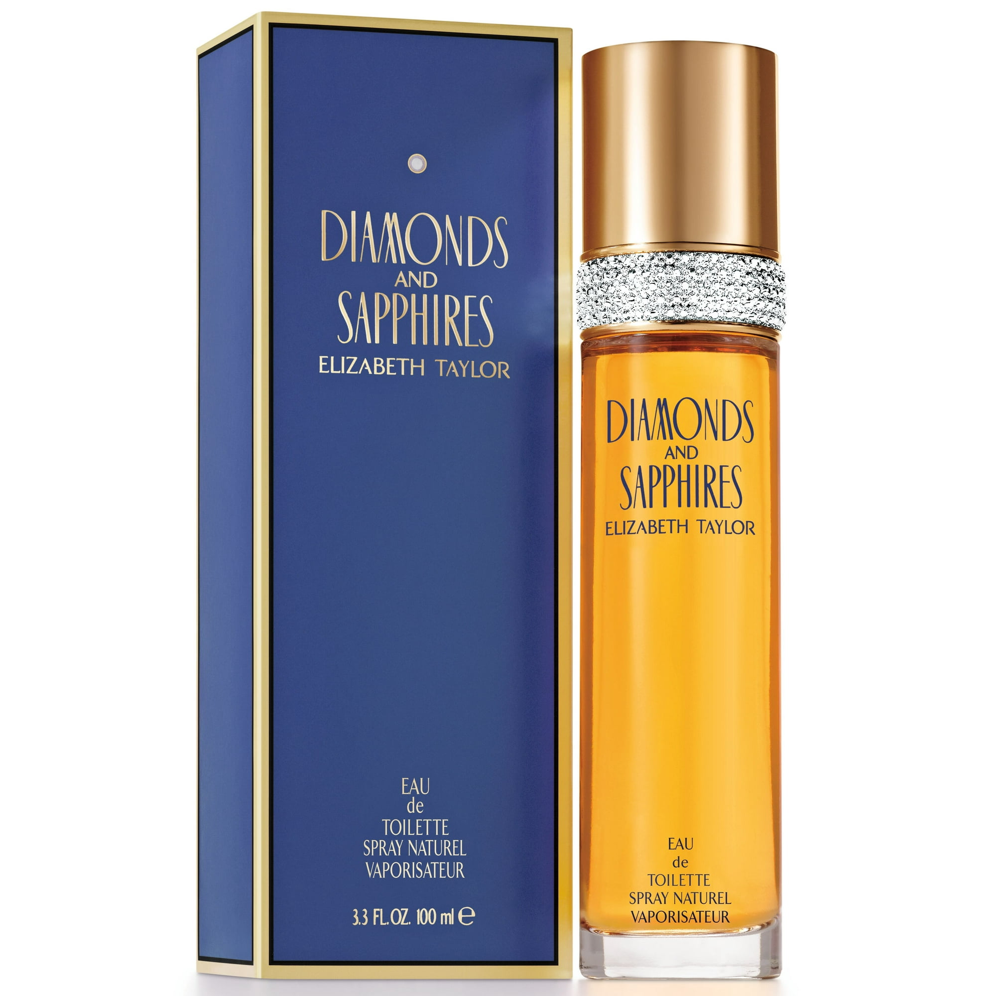 Elizabeth Taylor Diamonds Sapphires Eau De Toilette Perfume for Women 3.3 fl oz