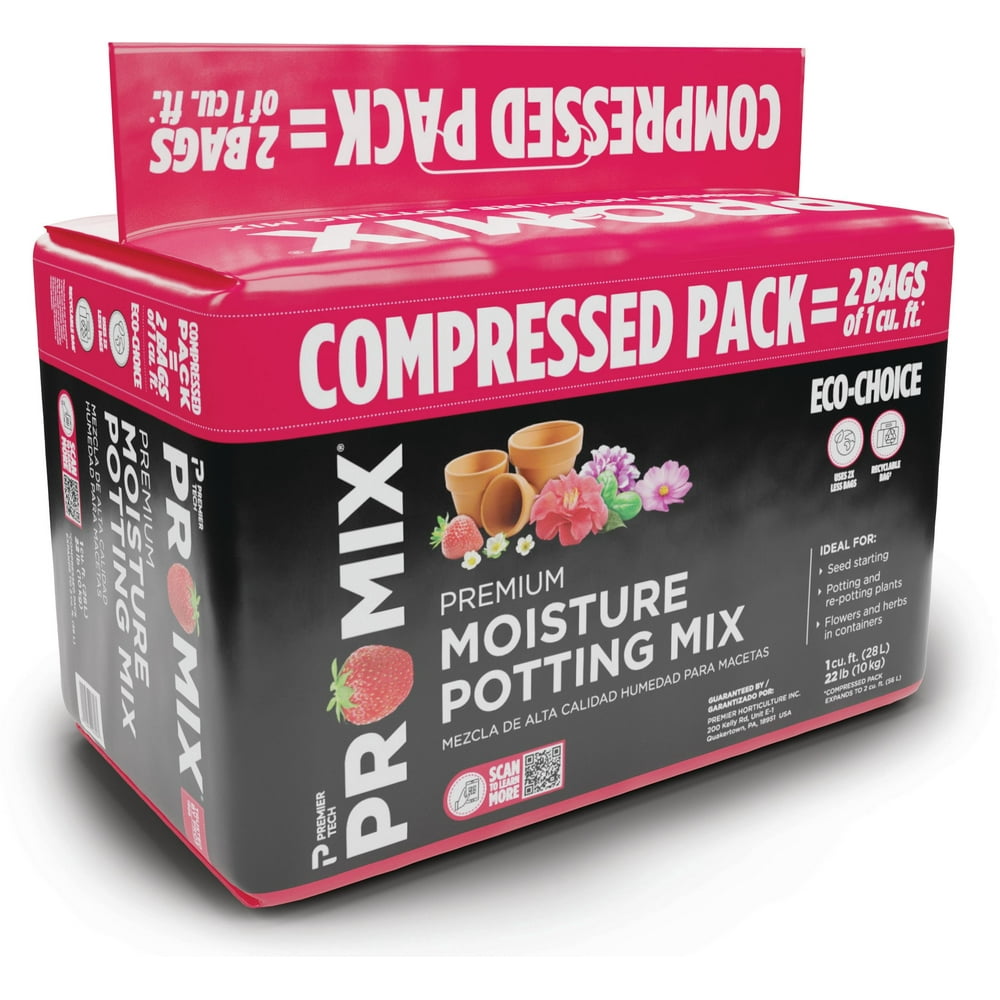 PROMIX Premium Moisture Potting Mix 2 Cu. ft. Compressed Soil