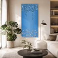 thumbnail image 2 of Canvas Wall Art, Modern Blue Framed Canvas Prints for Living Room Bedroom, Abstract Diamond Luxury Gradient Oversized Gallery Wrapped Wall Decor for Home Office, Gifts, 40"x60" Ship Next Day, 2 of 9