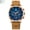 Blue, variant on Men's Luxury Chronograph Watch – Waterproof, Leather Strap, Quartz Movement, Date & Luminous Dial