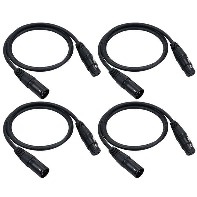 DMX512 Signal Cable Canon Cable/Microphone Cable/Microphone Cable XLR Cable Black