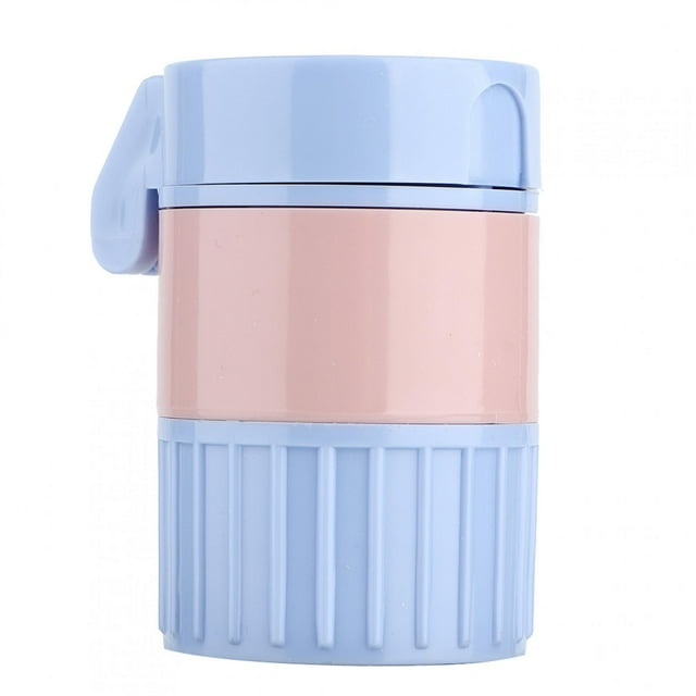 Pill Crusher Grinder, Medicine Storage Box, Easy to Use Convenient Pill Cutter Powder for Adults