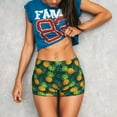 thumbnail image 3 of Kdxio Pineapples with Palm Leaves Print Workout Shorts for Women Seamless Soft Smooth Gym Yoga Scrunch Active Shorts, 3 of 9