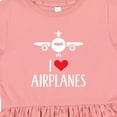 thumbnail image 4 of Inktastic Plane I Love Airplanes Girls Toddler Dress, 4 of 5