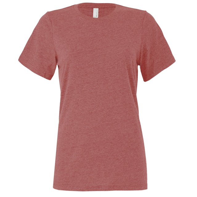 Bella + Canvas Womens Heather Jersey Relaxed Fit T-Shirt