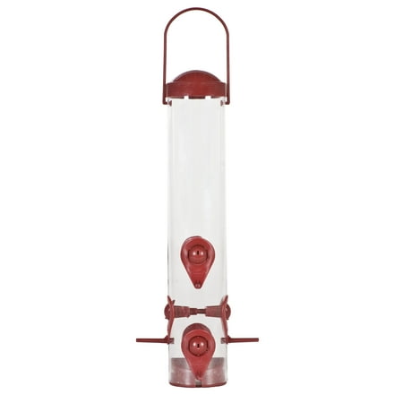 10 Lb Squirrel - Perky-Pet 1.8 lb Red 2-in-1 Tube Bird Feeder