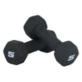 thumbnail image 1 of Par de mancuernas CAP Barbell de neopreno de 2,5 kg, color negro, 1 of 7